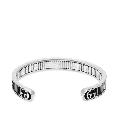 gucci g motif ag 925|925 Sterling Silver Bracelet With Double G .